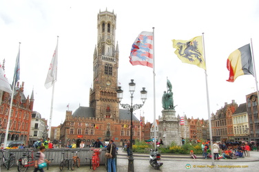 Bruges' market square